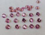 Natural Pink Tourmaline 2 mm Round Faceted Cut – AAA Quality Pink Tourmaline Round Faceted Cut 2mm