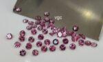 Natural Pink Tourmaline 2.5 mm Round Faceted Cut – AAA Quality Pink Tourmaline Round Faceted Cut 2.5mm