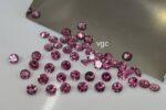 Natural Pink Tourmaline 2.5 mm Round Faceted Cut – AAA Quality Pink Tourmaline Round Faceted Cut 2.5mm