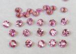 Natural Pink Tourmaline 2 mm Round Faceted Cut – AAA Quality Pink Tourmaline Round Faceted Cut 2mm