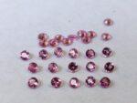 Natural Pink Tourmaline 2 mm Round Faceted Cut – AAA Quality Pink Tourmaline Round Faceted Cut 2mm
