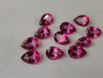 Natural Coated Pink Topaz 3×5 mm Pear Faceted Cut – AAA Quality Pink Topaz Pear Faceted Cut 3x5mm