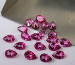 Natural Coated Pink Topaz 3×5 mm Pear Faceted Cut – AAA Quality Pink Topaz Pear Faceted Cut 3x5mm