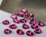 Natural Coated Pink Topaz 3×5 mm Pear Faceted Cut – AAA Quality Pink Topaz Pear Faceted Cut 3x5mm
