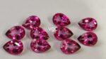 Natural Coated Pink Topaz 6×8 mm Pear Faceted Cut – AAA Quality Pink Topaz Pear Faceted Cut 6x8mm