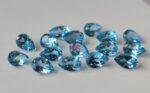 Natural Swiss Blue Topaz 4×6 mm Pear Faceted Cut – AAA Quality Swiss Blue Topaz Pear Faceted Cut 4x6mm