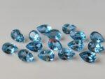 Natural Swiss Blue Topaz 4×6 mm Pear Faceted Cut – AAA Quality Swiss Blue Topaz Pear Faceted Cut 4x6mm