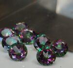 Natural Coated Mystic Topaz 10 mm Round Faceted Cut – AAA Quality Mystic Topaz Round Faceted Cut 10mm