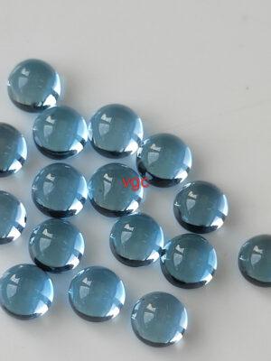 Natural Swiss Blue Topaz 3 mm Round Cabochon – AAA Quality Swiss Blue Topaz Round Cabochon 3mm