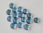 Natural Swiss Blue Topaz 4 mm Round Cabochon – AAA Quality Swiss Blue Topaz Round Cabochon 4mm