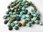 Natural Tibbati Turquoise 10 mm Round Cabochon – AAA Quality Tibetan Turquoise Round 10mm