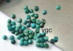 Natural Tibbati Turquoise 3 mm Round Cabochon – AAA Quality Tibetan Turquoise Round 3mm