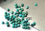 Natural Tibbati Turquoise 3 mm Round Cabochon – AAA Quality Tibetan Turquoise Round 3mm