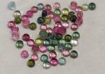 Natural Multi Tourmaline 2 mm Round Cabochon – AAA Quality Multicolor Tourmaline Round 2mm