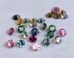 Natural Multi Tourmaline 2 mm Round Faceted Cut – AAA Quality Multicolor Tourmaline Round Faceted Cut 2mm