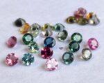 Natural Multi Tourmaline 2 mm Round Faceted Cut – AAA Quality Multicolor Tourmaline Round Faceted Cut 2mm