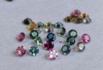Natural Multi Tourmaline 2 mm Round Faceted Cut – AAA Quality Multicolor Tourmaline Round Faceted Cut 2mm