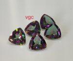 Natural Coated Mystic Topaz 5 mm Trillion Faceted Cut – AAA Quality Mystic Topaz Trillion Faceted Cut 5mm
