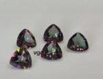 Natural Coated Mystic Topaz 5 mm Trillion Faceted Cut – AAA Quality Mystic Topaz Trillion Faceted Cut 5mm